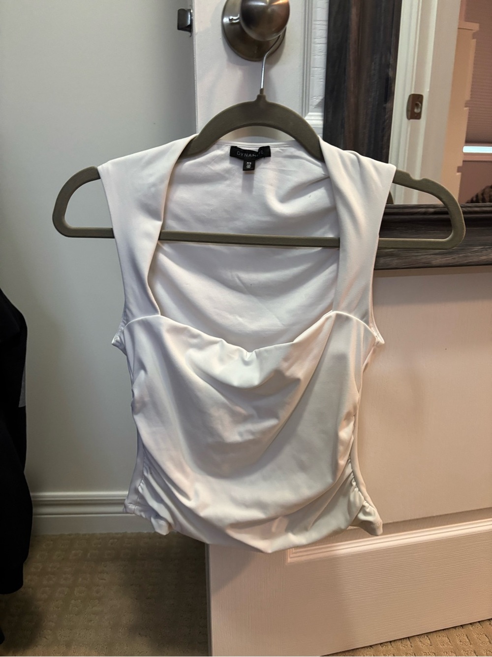 Dynamite White Dressy Top